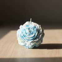 Blue Rose Candle | Handcrafted Flower Shaped Candle | Home Decor & Gifting