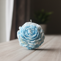 Blue Rose Candle | Handcrafted Flower Shaped Candle | Home Decor & Gifting